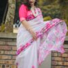 প্রিমিয়াম চান্দেরি সিল্ক শাড়ি + ব্লাউজ পিচ - Image 3