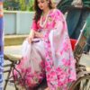 প্রিমিয়াম চান্দেরি সিল্ক শাড়ি + ব্লাউজ পিচ - Image 4