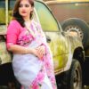 প্রিমিয়াম চান্দেরি সিল্ক শাড়ি + ব্লাউজ পিচ - Image 6