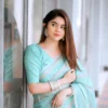 প্রিমিয়াম সেমি মসলিন শাড়ী + ম্যাচিং ব্লাউজ পিচ (SMS 203 )