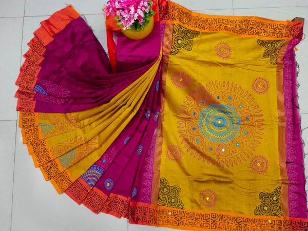 প্রিমিয়াম মাধবিলতা শাড়ি ( Code 906)