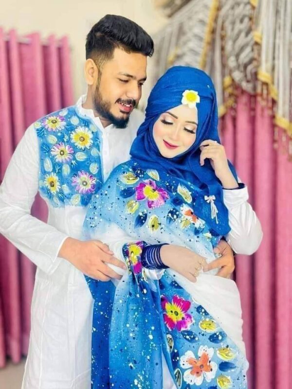 শাড়ি পাঞ্জাবি কাঁপল সেট (Code 116)